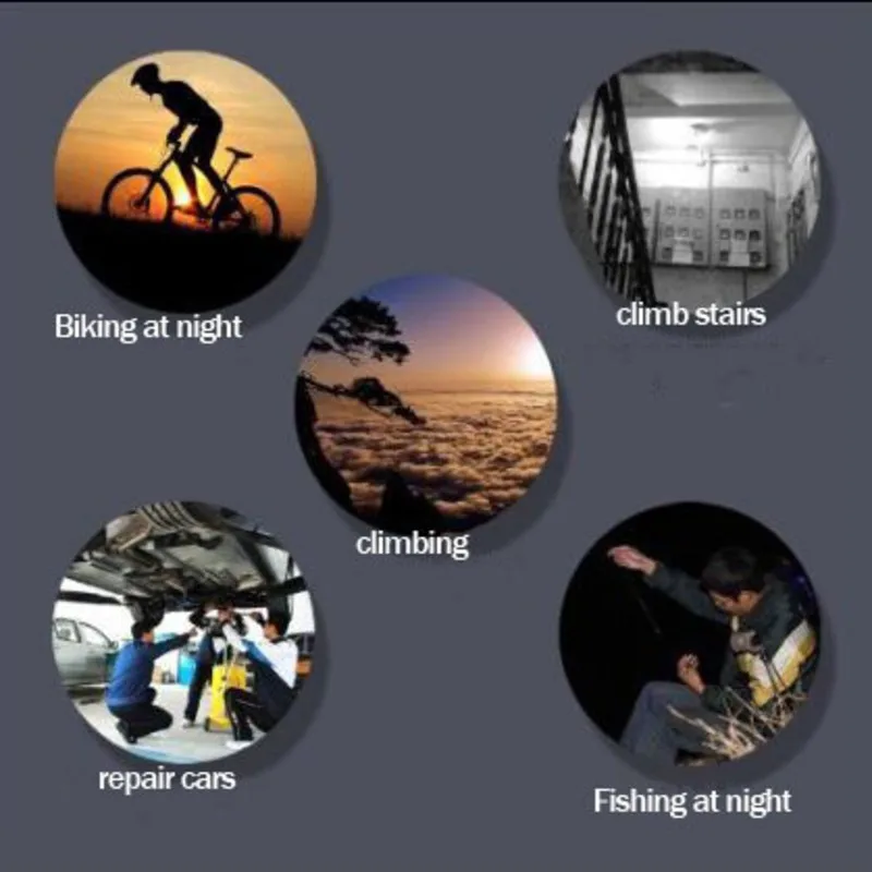 

Надежный перезаряжаемый светодиодный фонарь для активного отдыха, наручный фонарь с цифровым дисплеем часов, 900 мАч, 5 Вт