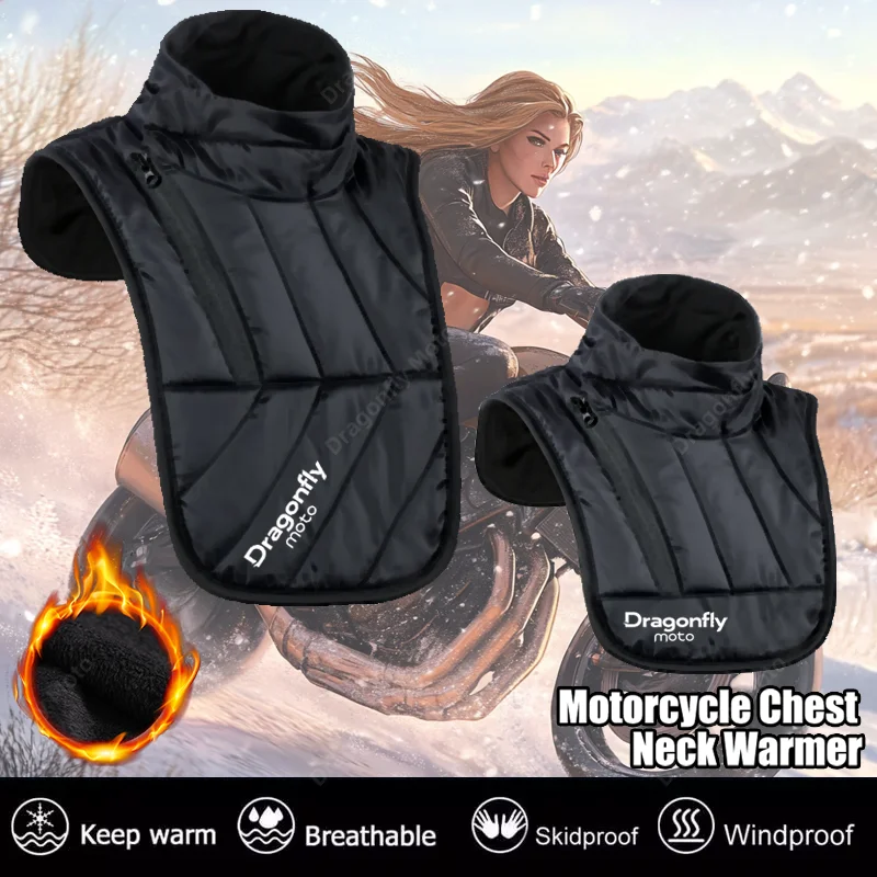 Moto invierno cuello pecho calentador transpirable Protector Headwear para Honda India Harley rebelde Yamaha XSR900 Ducati Scrambler 1100