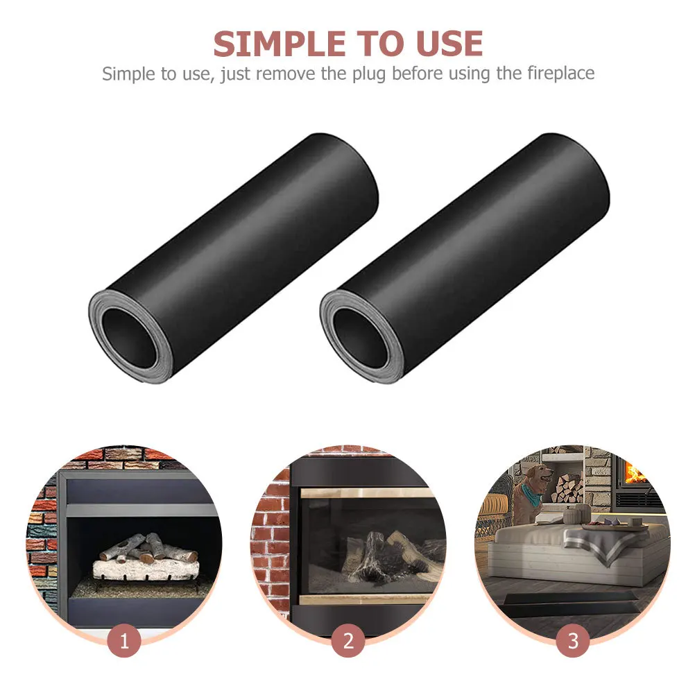

2 шт. магнитная пробка для тяги камина, внутренние чехлы, блок для камина с холодным воздухом, термозащитная крышка для чернил