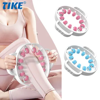 Leg massager multifunctional 12 wheels full coverage massage roller manual massage machine for arm waist leg muscle relaxation