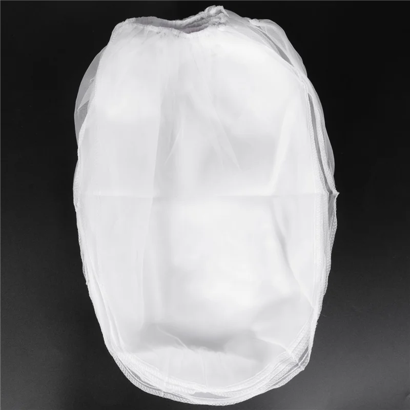 

AB33-100 Pack Сетчатый мешок, 5-галонный фильтр для краски с эластичным верхним отверстием Белый мешок для фильтров из мелкой сетки для садоводства с краской