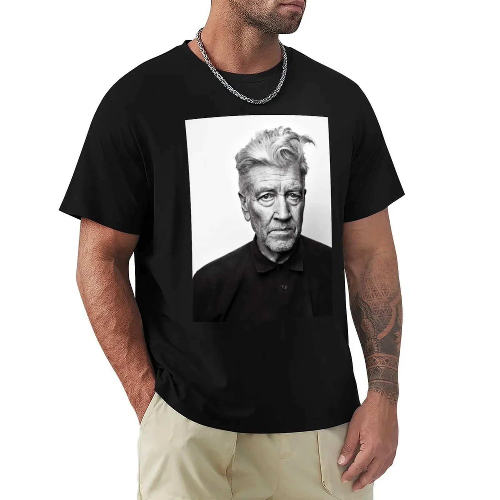 

David lynch T-Shirt for a boy Short sleeve tee T-shirts for men cotton