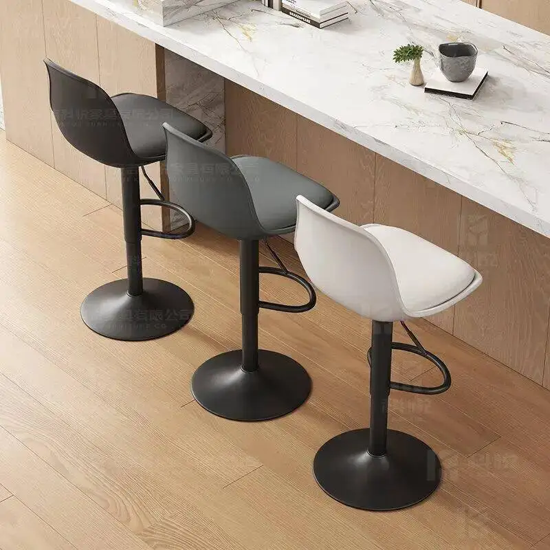 

Relaxing Ergonomic Bar Stools Nordic Retro Designer Midcentury Unique Bar Stools Party Ultralight Metal Banqueta Home Furniture