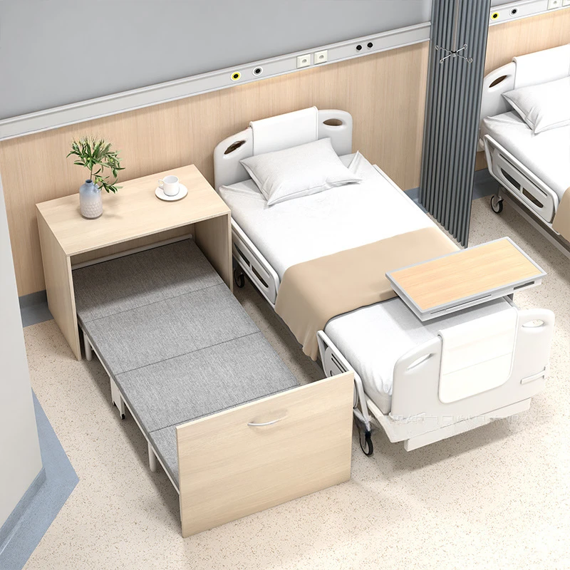 Single cabinet in cabinet folding invisible bed, simple lunch bed, hospital shared companion single bed, hidden folding bed