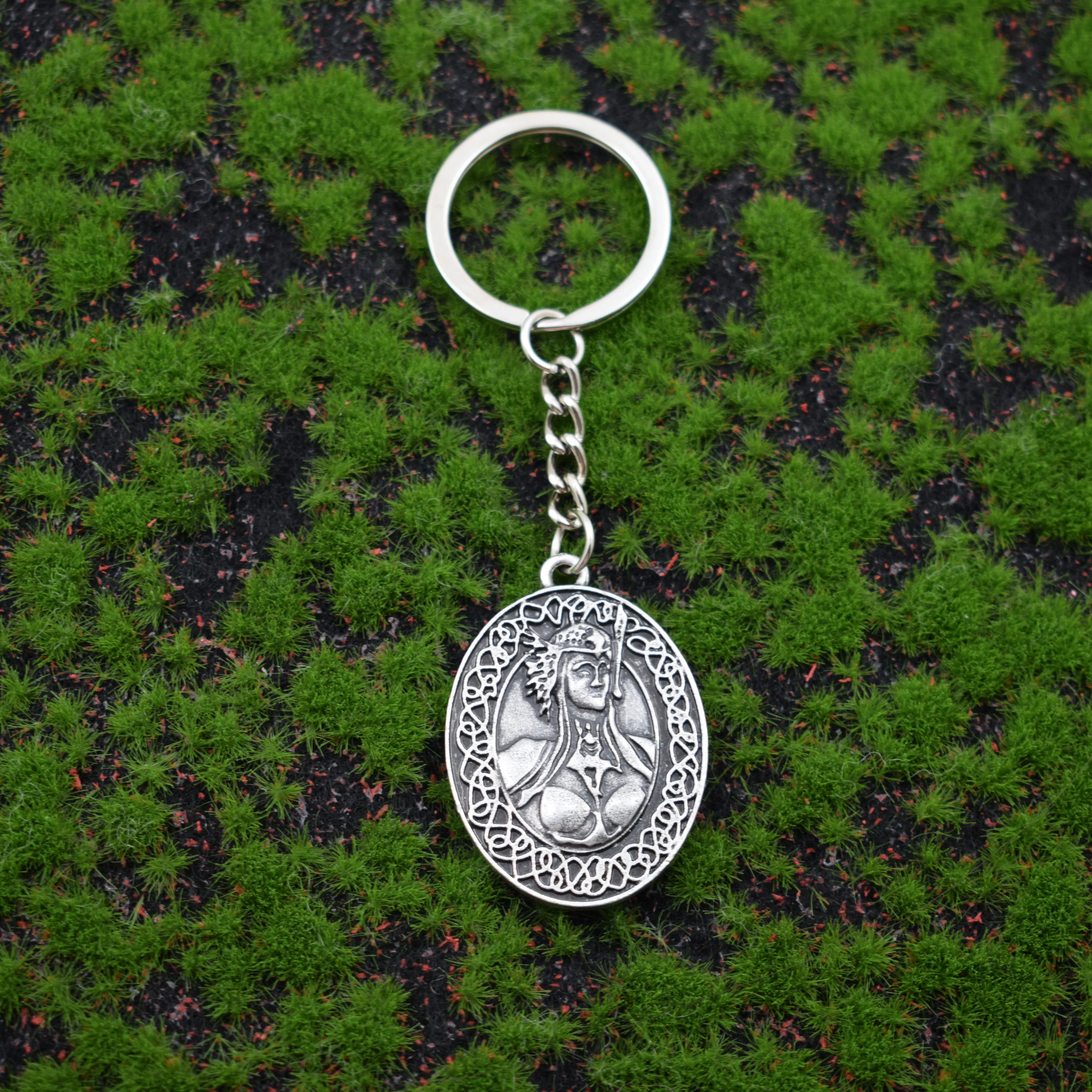 Norse Viking Valkyrie Freya Vegvisir Goddess Of War Keychain Protection Amulet  Talisman Jewelry