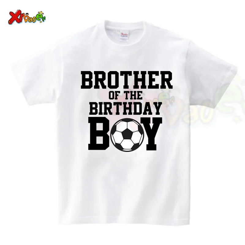 soccer birthday shirt boys Football Kids TShirt Baby Body Suit Cotton Summer Family Matching Sets Mom Dad Children Match Clothes