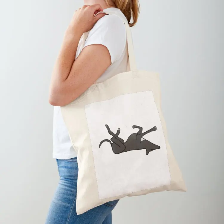 

Black Greyhound Roaching Tote Bag university shopper bag Women's tote bag custom fabric reusable shopping