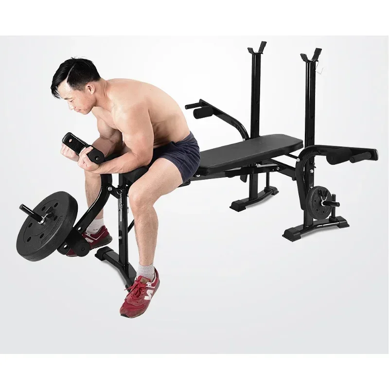 Squat Rack Barbell Bench Pres Fitness Equipment Weight Bench Press sHome Multifunctional Dumbbell Training