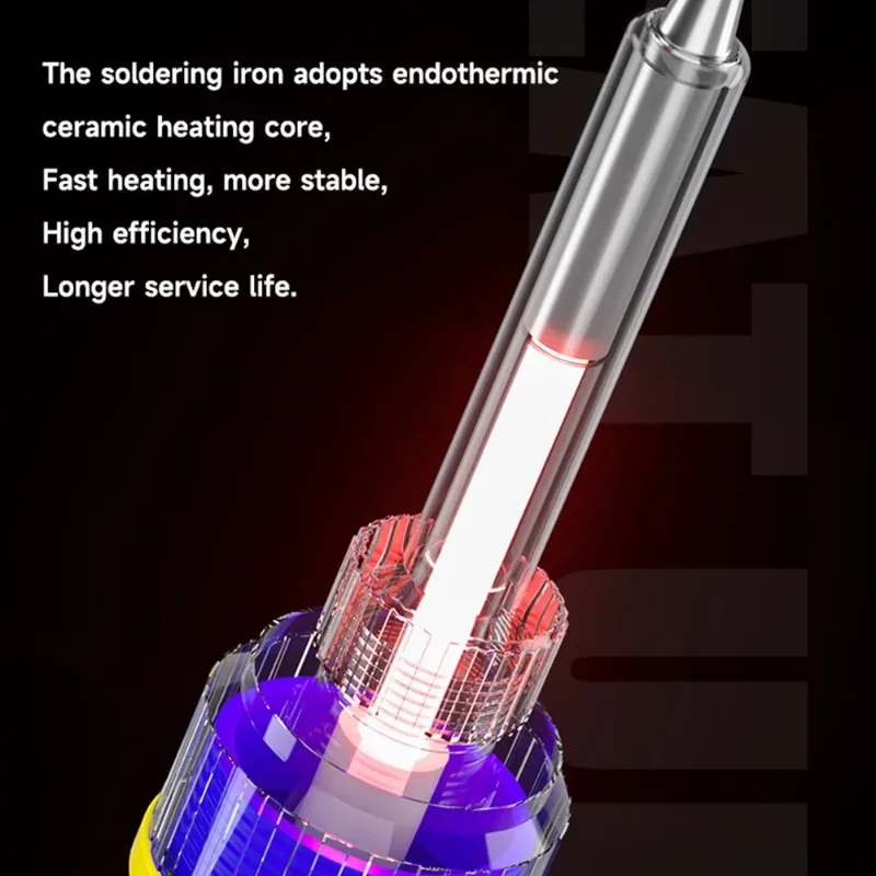 Mechanic HK-990 Thermostatic Electric Soldering Iron 90W High Power Anti-static Adjustable Portable Welding Solder Repair Tool