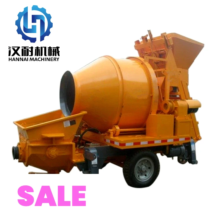 2025 خلاط خرسانة متنقل مثبت على المقطورة عبر الحدود مع مضخة 110 فولت 220 فولت 240 فولت 380 فولت آلات خلط الخرسانة الاسمنتية المحمولة