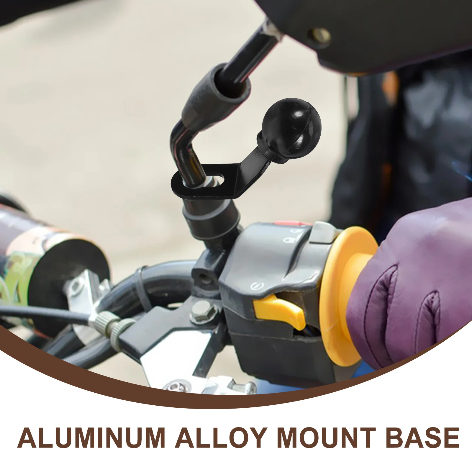 

Aluminum Alloy Ball Head Mount Base 23Mm For Motorcycle Fork Stem Phone Holder Handlebar Ball Mount Navigation Bracket Motorbike