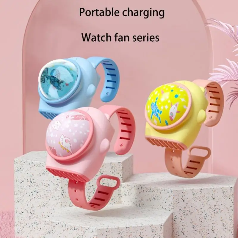 L8RE Наручные часы Вентилятор Персональный вентилятор Летний перезаряжаемый ленивый спортивный портативный холодильник