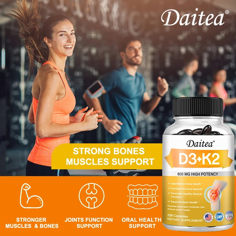 Vitamin D3+K2 Supplementation Supports Bone and Heart Health, Increases Energy, and Supports Joint Health