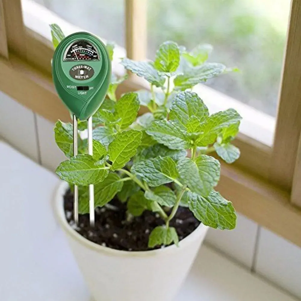 2024 NEW 3 In1 Moisture Sunlight PH Meter Soil Water Acidity Humidity Light PH Test Garden Plants Flowers Moist Tester