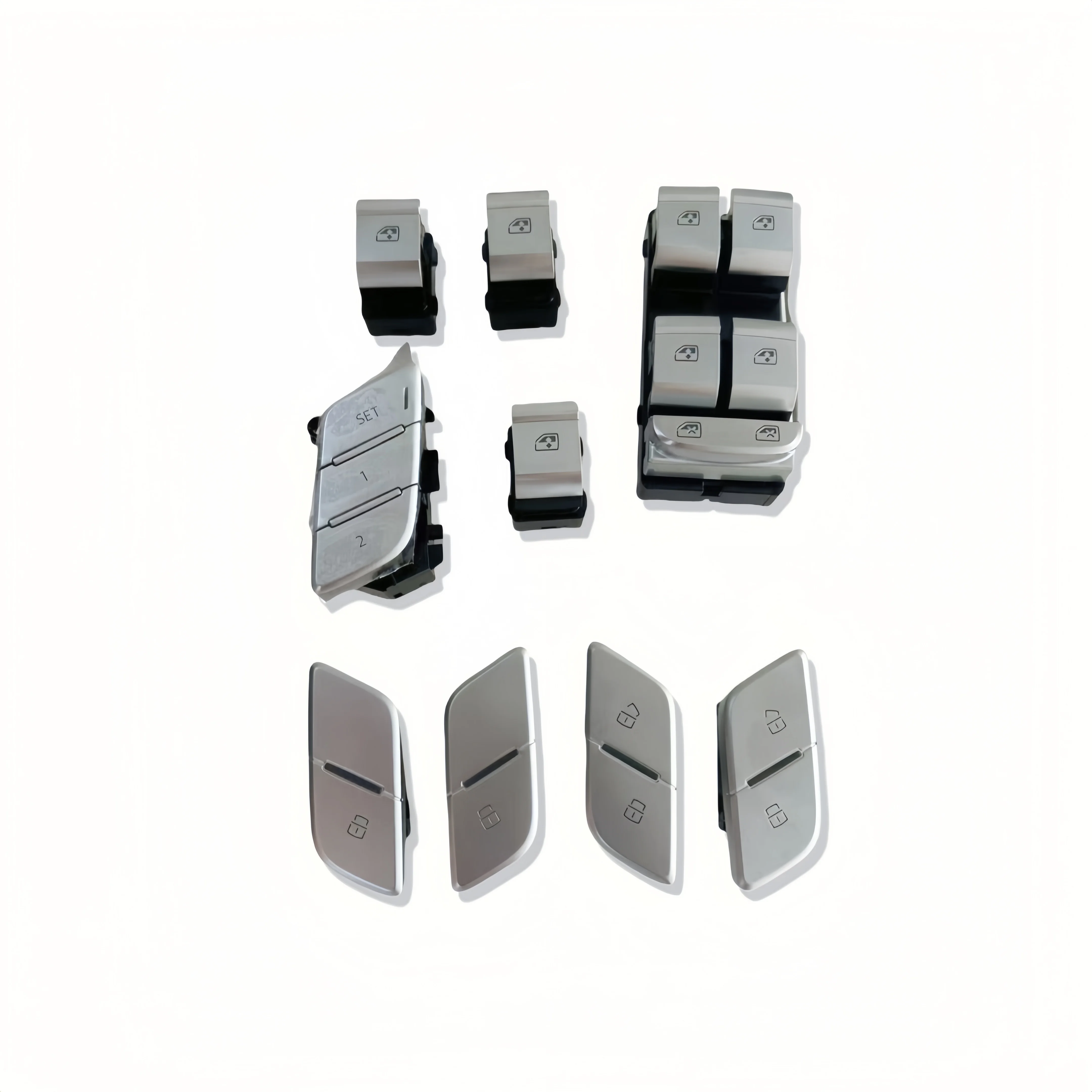 

OEM For Audi A4 S4 A5 S5 B9 Q5 2017- Replace with new version chrome plated switch/set