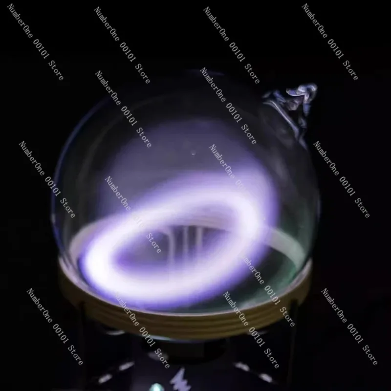 Ring oscillating ion ring 100mm inert gas glass ball, handmade scientific research teaching aids