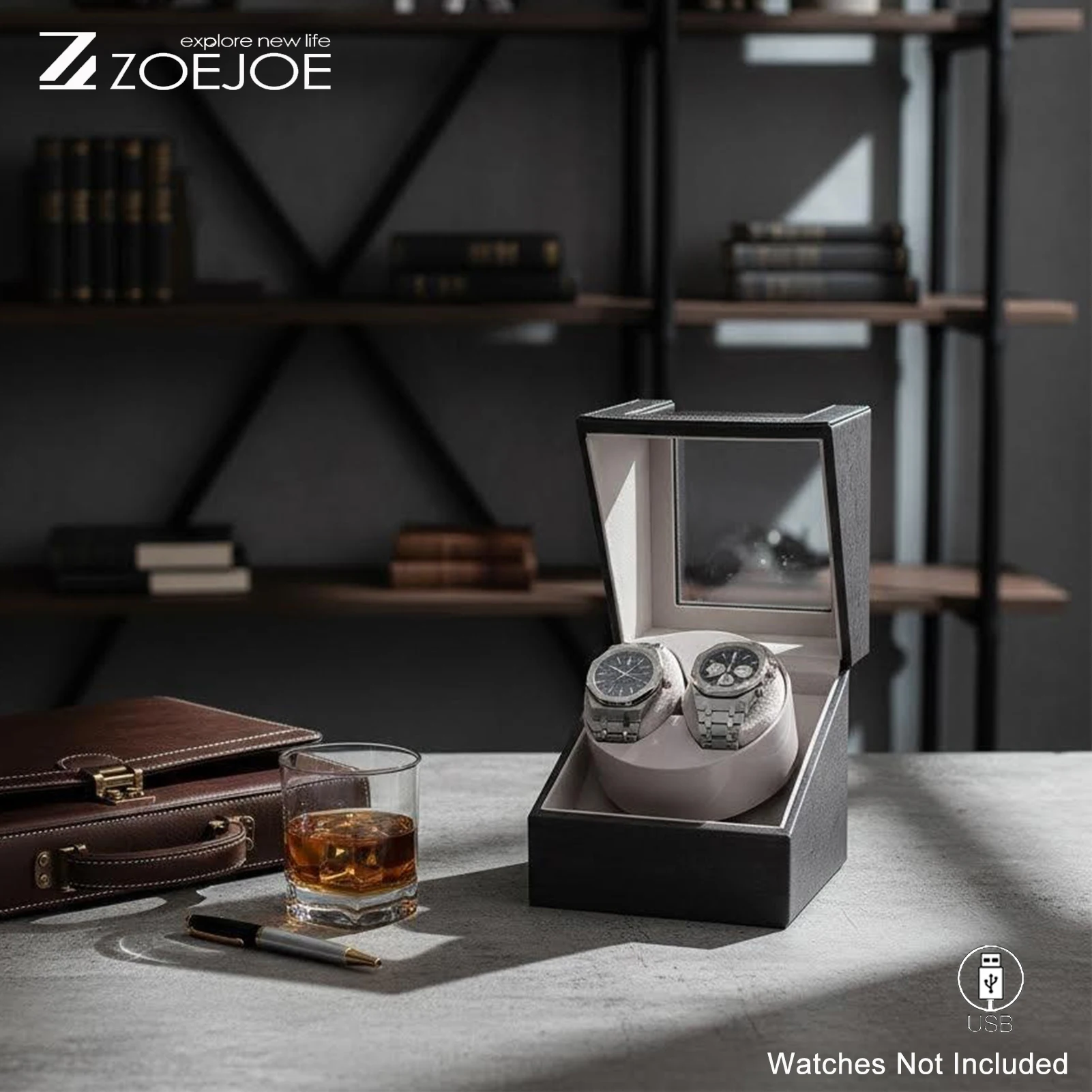 ZOEJOE 자동 시계 와인더, PU 가죽, USB 전 - Watch Winder Single 리뷰 및 가격