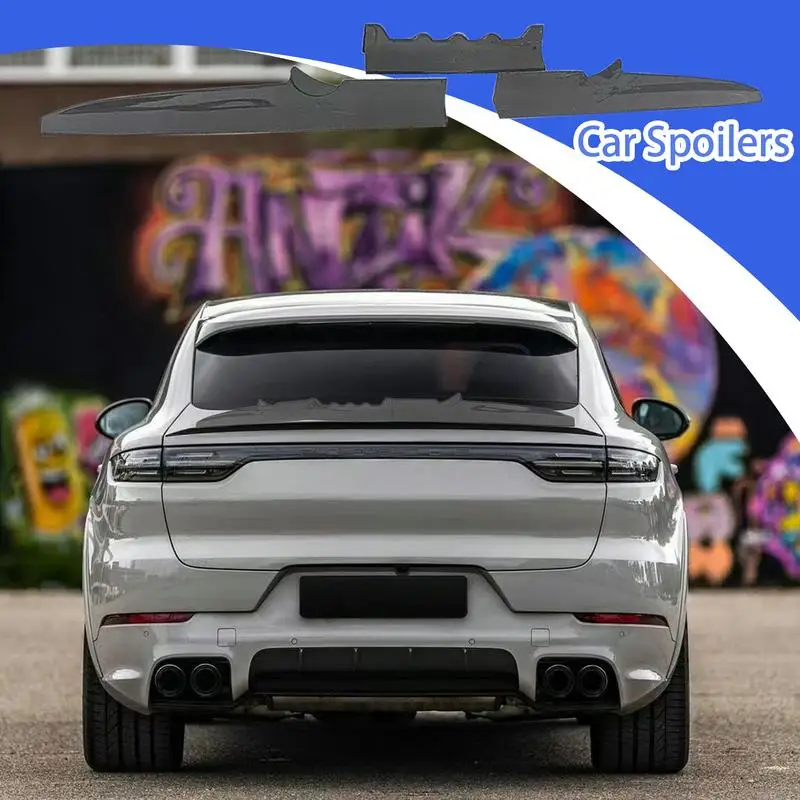 뒷 트렁크 스포일러 윙 더블 문 커터 스타일 자동차 접이식 윙 테일 자동차 외장 액세서리 뒷 트렁크 쿨