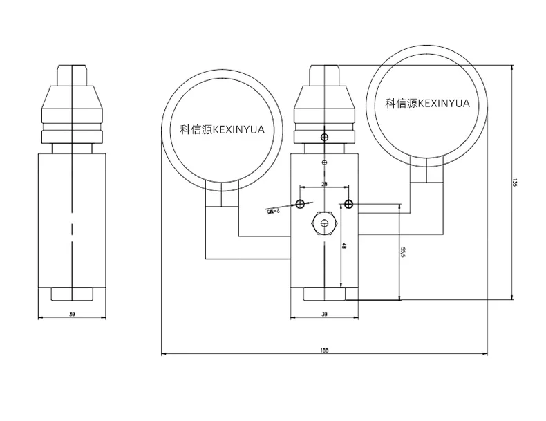 Butter pressure reducing valve High pressure pneumatic butter machine Butter conveyor Regulator High pressure grease valve