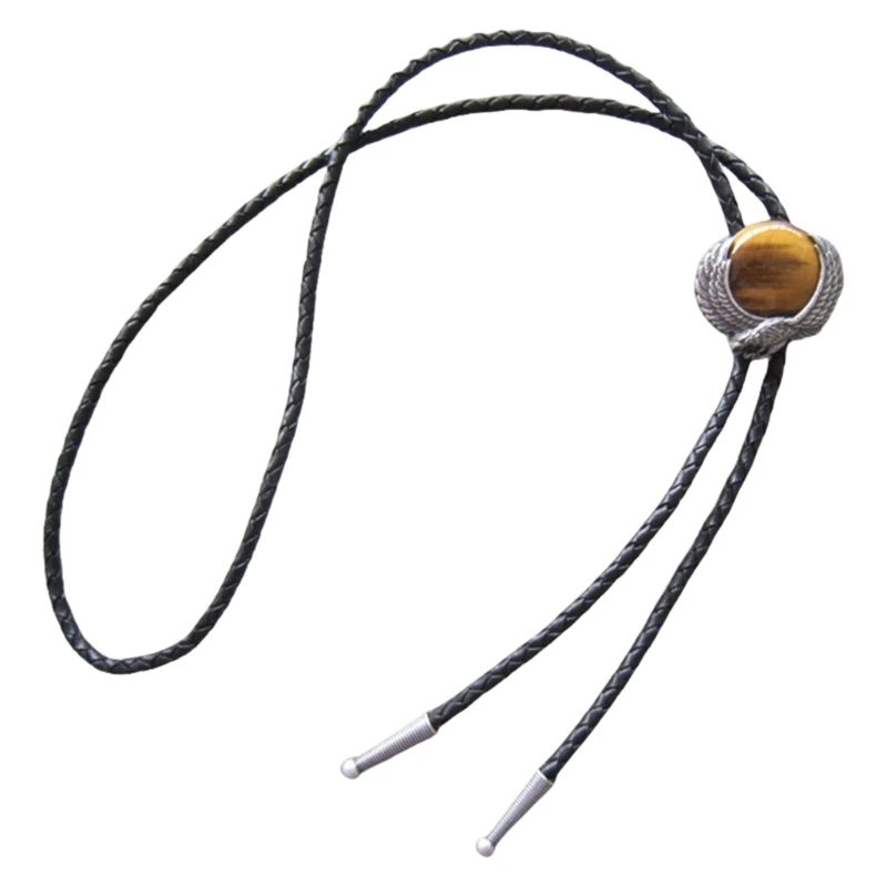 

Couple Casual Necktie Cool Retros Bolo Tie Necktie Stainless Steel Bolo Tie for Various Occasion