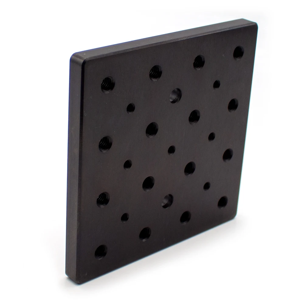 100X100X9Mm Magnetische Adapterplaat Dubbele Dichtheid Optische Plaat Breadboard M4/M6 Schroefgaten Gelegeerd Staal Materiaal