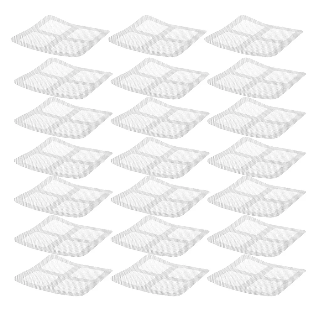 

30pcs Screen Repair Stickers Hair Drain Covers Adhesive Mesh for Bathroom Floor Shower Drain Hairy Catcher Transparent Patch