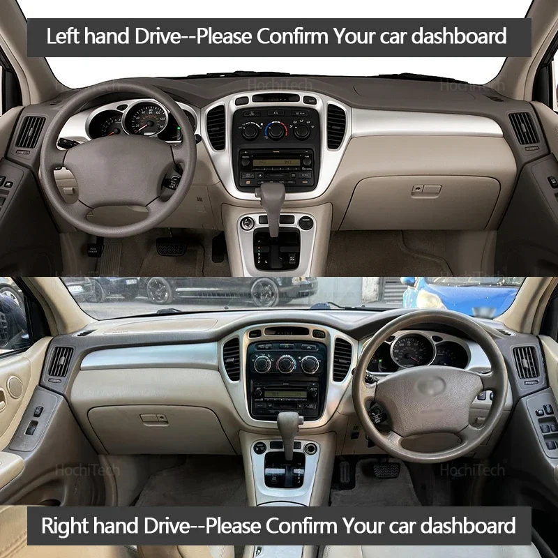 Dashboard Cover Protective Pad for Toyota Highlander XU20 2001-2007 Car Accessories Dash Board Sunshade Anto-UV Carpet