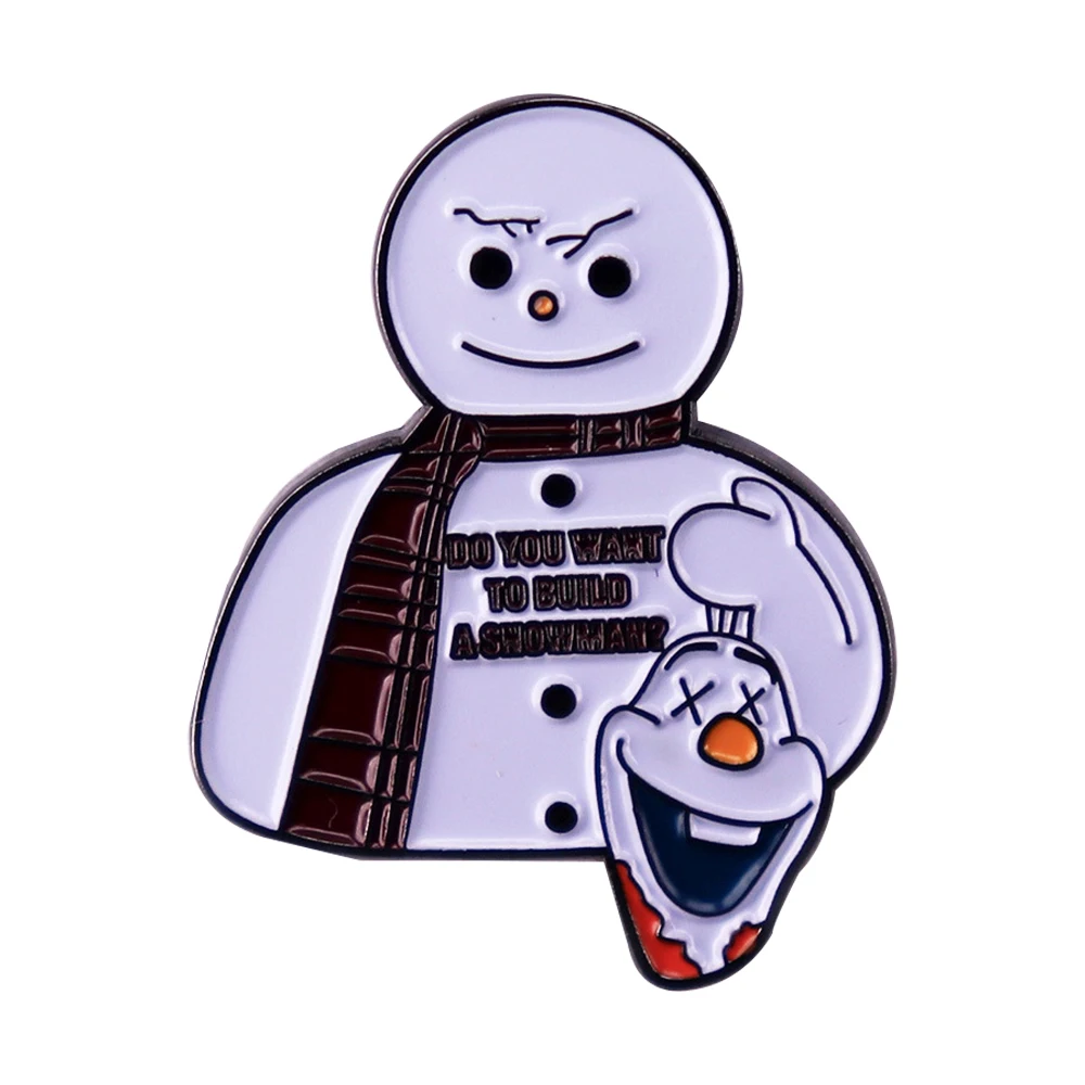 

Enamel Pin Cartoon Brooch Lapel Pins Backpack Brooches Brooches for Clothing Badges Snowman Fashion Jewelry Accessories