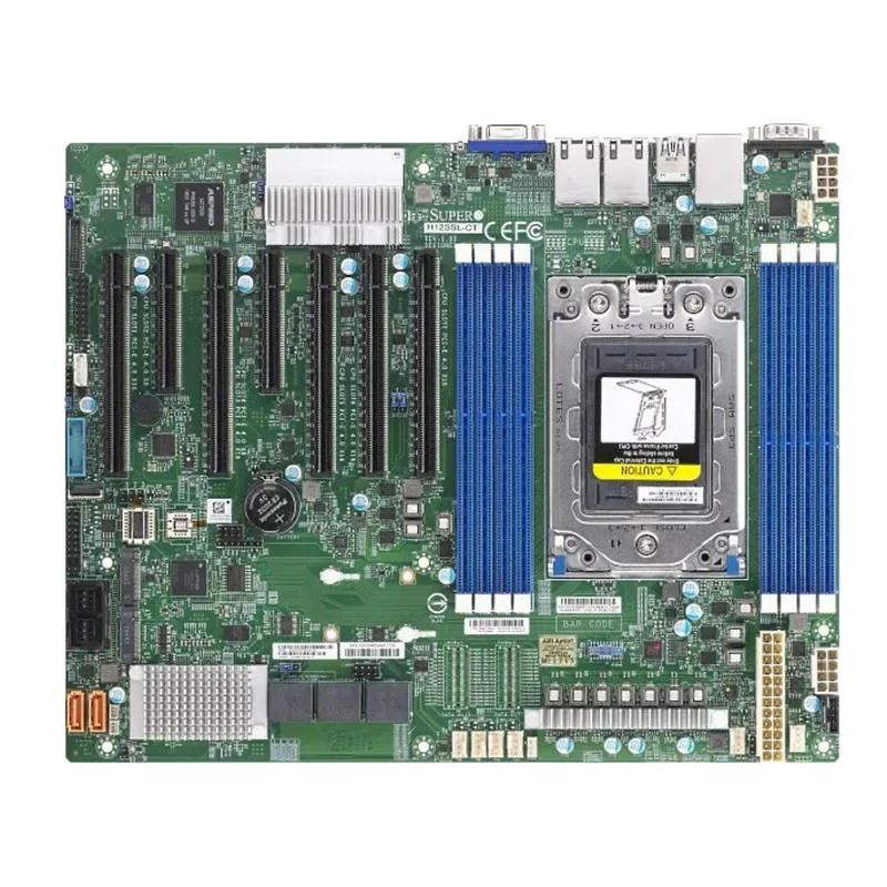 

H12SSL-CT для материнских плат Supermicro, одиночный процессор EPYC серии 7003/7002, SATA3 M.2, DDR4-3200 МГц, хорошо протестирован перед отправкой