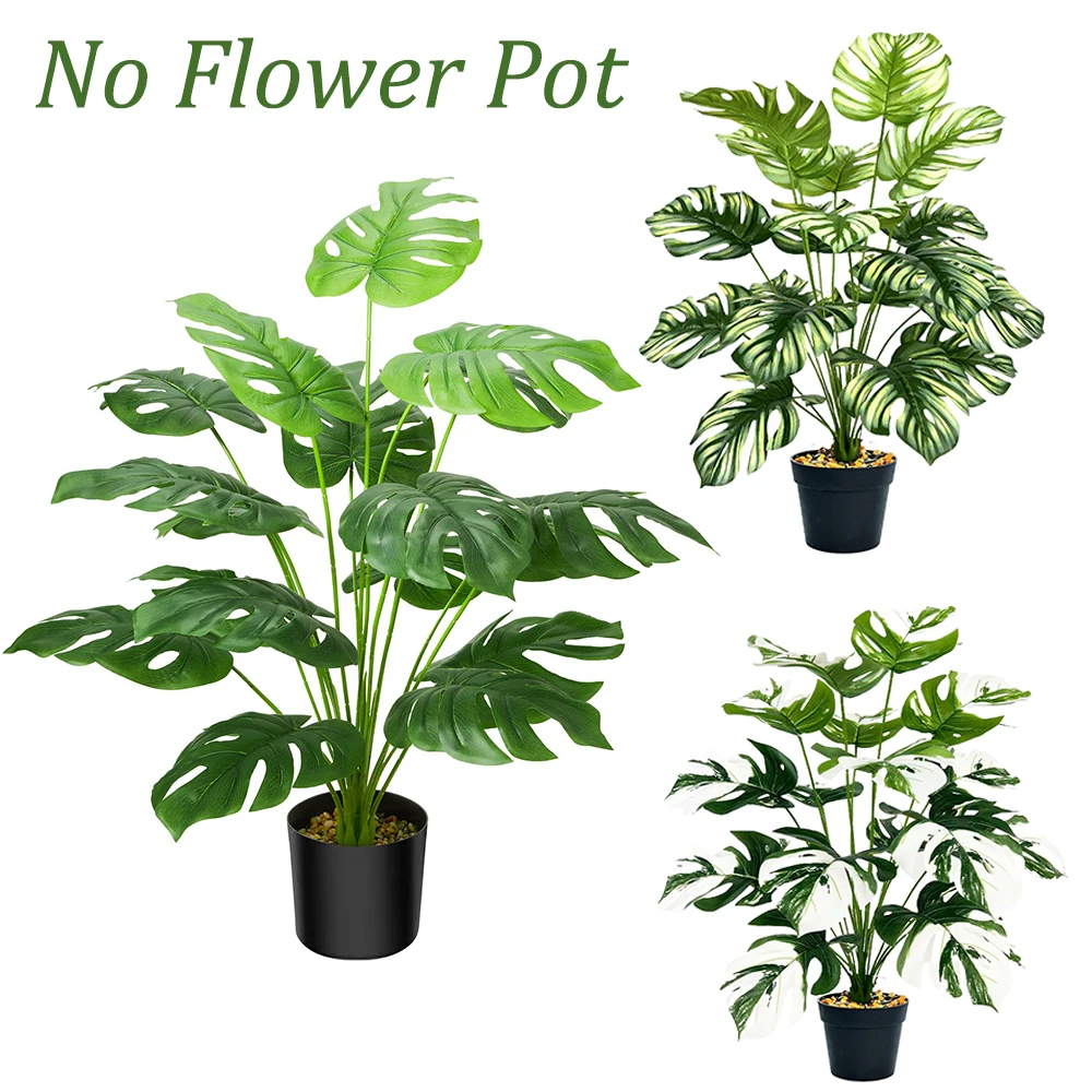 Künstliche Pflanzen, großer Boden, künstliche Monstera-Pflanze für den Innenbereich, Zuhause, Büro, Zimmer, Wohnzimmer, Dekoration, Veranda im Freien, künstliche Pflanzen