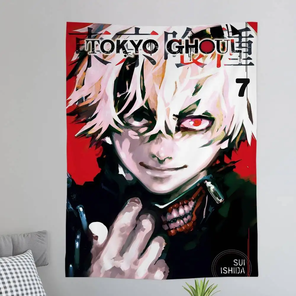 Anime Tokyo Ghoul Printed Large Wall Tapestry Cheap Hippie Wall Hanging Bohemian Wall Tapestries Mandala Home Decor