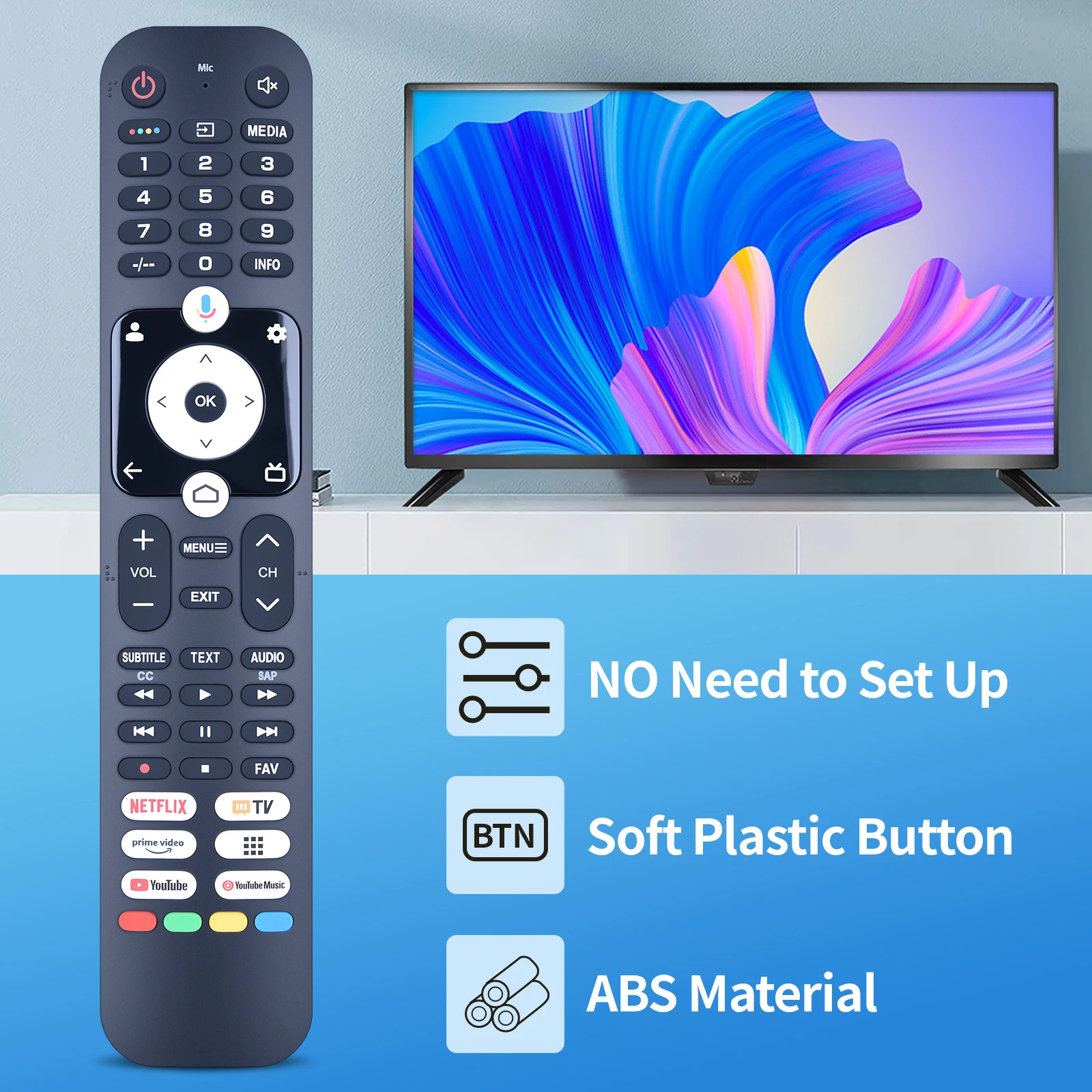 Nuevo Control remoto por voz HTR-U32G para Haier LED LCD TV