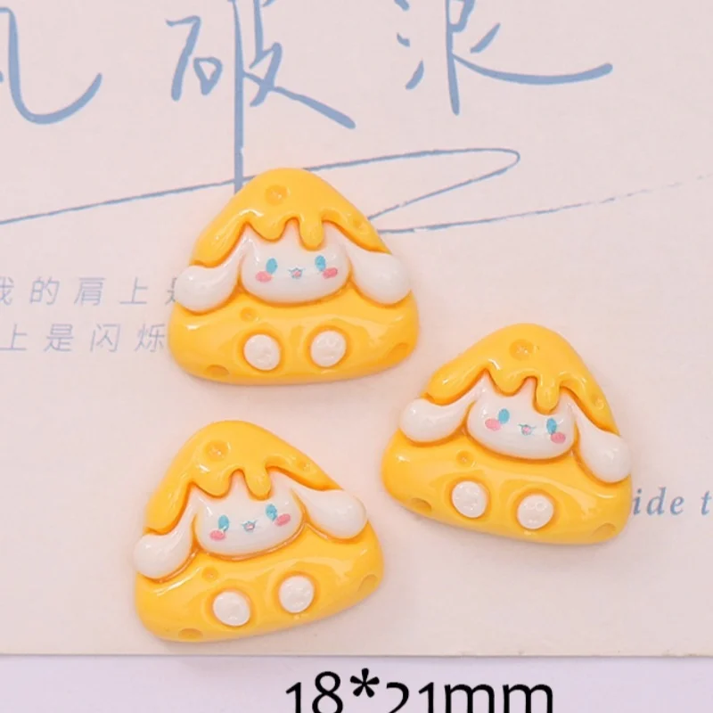 24/160PCS Cartoon puppy cheesecake signboard DIY cream gel hair accessories, water cup stickers, resin accessories view 4