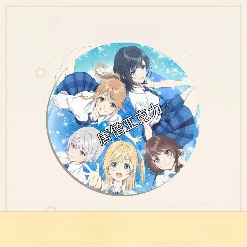 อนิเมะชิโทเสะอยู่ในขวดรามูเนะ ของตกแต่งอะคริลิก ยูซึกิ นานาเสะ เข็มกลัดโลหะ ยูโกะ ฮิอิรากิ สินค้า ยัว อุจิดะ ของเล่น