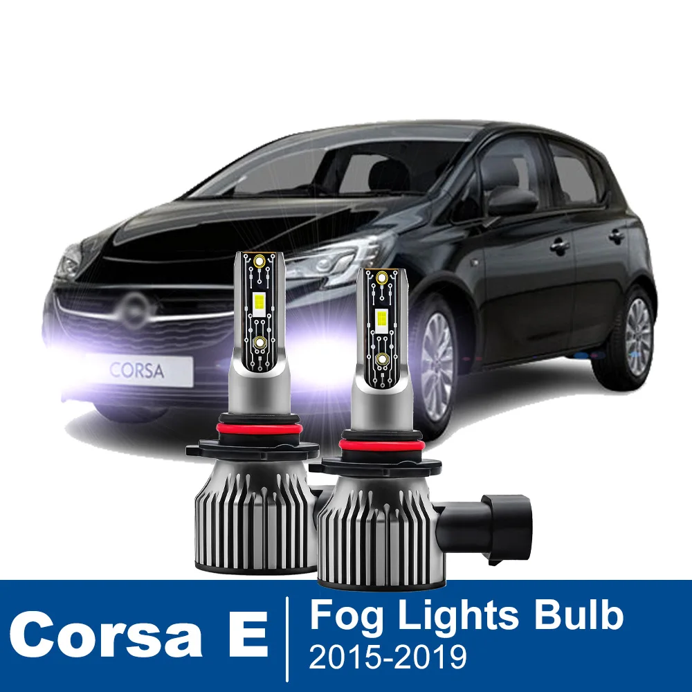 

2pcs Led Car Fog Lamp For Opel Corsa E X15 2015 2016 2017 2018 2019 Front Fog Light Bulb Car Accessories Canbus