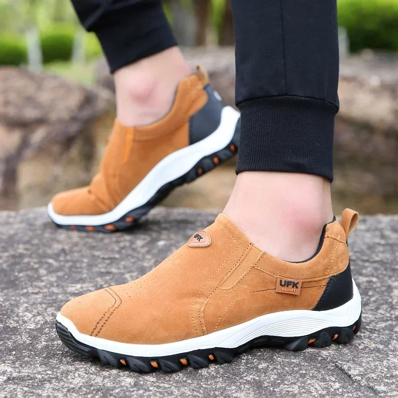 New Outdoor Hiking Camping Light Running Jogging Casual Sports Mens Shoes Non-slip Loafers Hiking Shoes