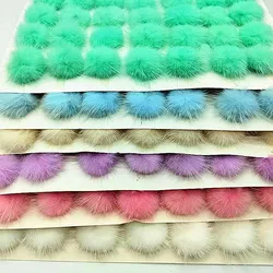 Mink Pompom 25mm Fur Balls DIY Pompon Pompones for Sewing on Knitted  Shoes Hats DIY Jewelry Kids Diy Craft Accessories 10/100pc