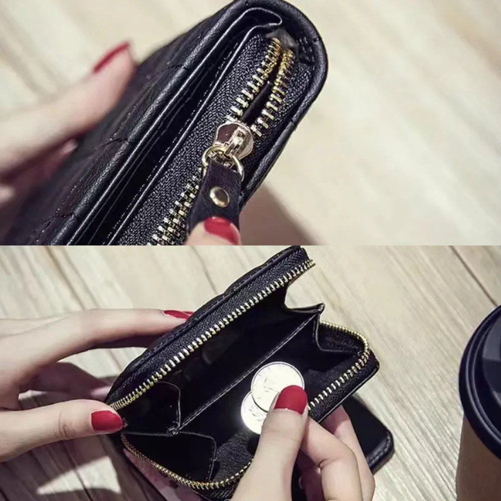 Fashion Wallet Clutches Small Women Bag PU Leather Coin Purse Credit Bank Card Holders Clutch Bags Shoppers Wallets Money Clips