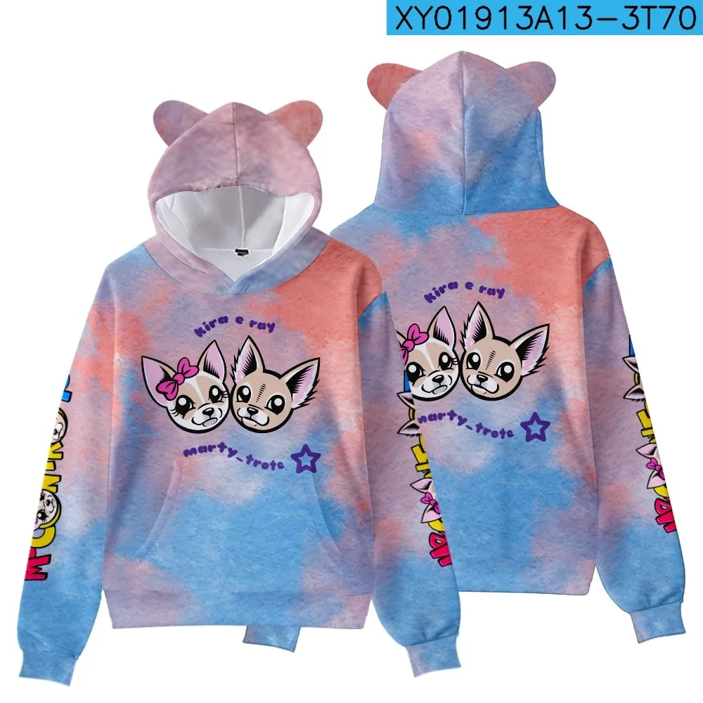 Cartoon Me Contro Te Pullover Kids Hoodie Cat Ears Cartoon Sweatshirt Teens Boys Girls Cosplay Costume Hoodies Sweatshirts