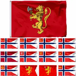 Norway Home Guard Air Force Flag NO Royal Standard 3X5FT 90X150CM  Norwegian Chief Defence Banner