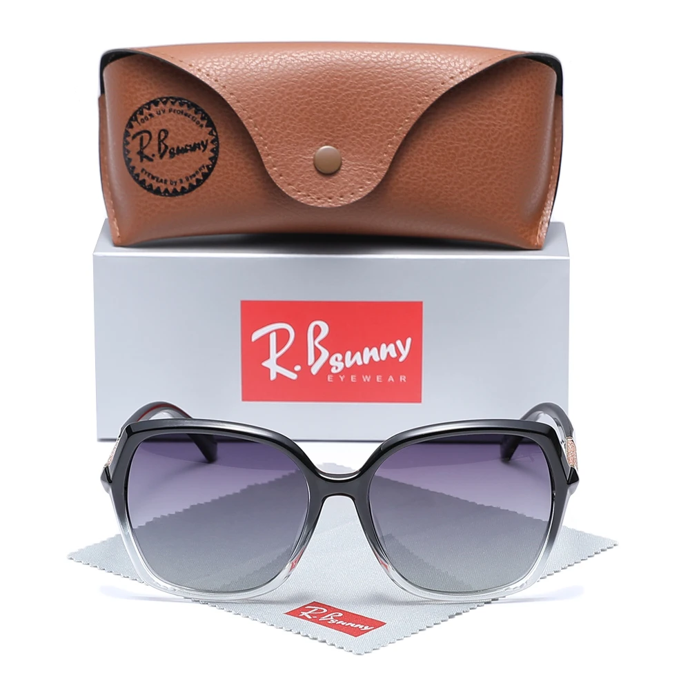 Trendy Women Sunglass Polarized Anti-UV400 Butterfly Large Frame Glasses for Lady Vacation Beach Accessories