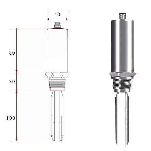 Water Monitoring Sensor Vibrating Fork Level Switch Inductive Sensor Sewer Water Level Sensor Water Level Control Micro Switch