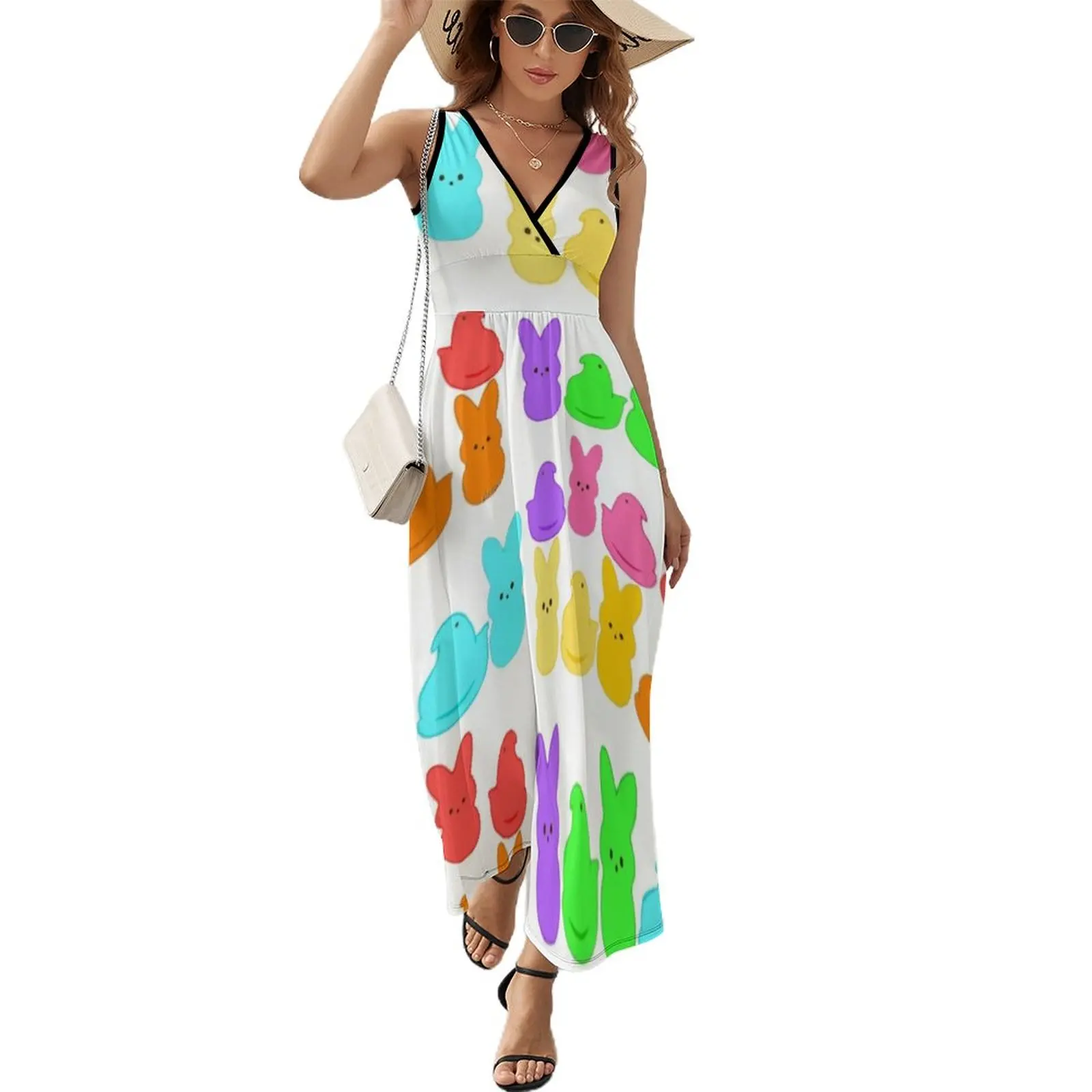 Easter peeps! Sleeveless Dress summer dress korean women luxury woman party dress