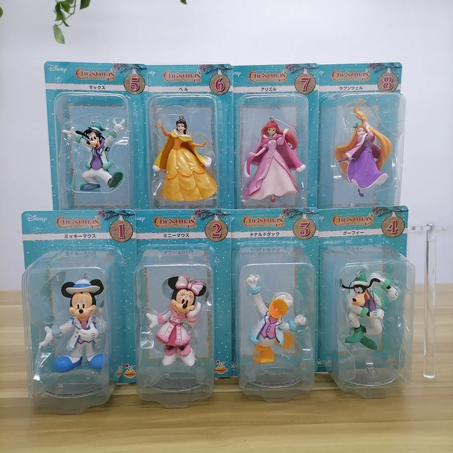 Disney-figura de dibujos animados de Frozen Zootopia, Rapunzel, Minnie, Kickey, ratón, Pato Donald, colgantes coleccionables, adornos, regalos