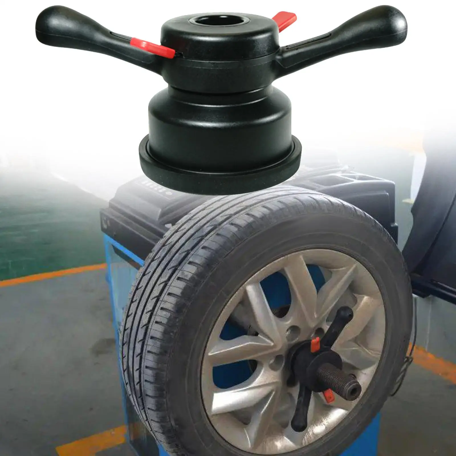 

Tire Wheel Balancer Quick Hub Nut Lightweight Plastic Wing Clamping Nut Wheel Balancing Machine Tool for Vehicle Repair