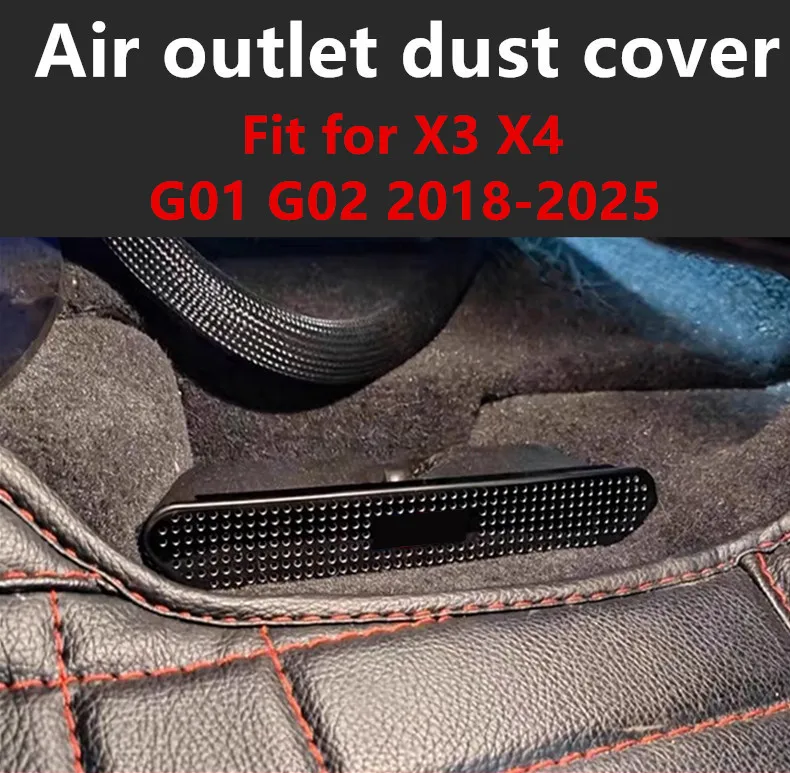 Auto-Innenverkleidungen aus Edelstahl: Staubschutzabdeckungen für Sitz, Boden und Klimaanlagenauslass für BMW X3 X4 G01 G02 2018-2025 – Detail 1
