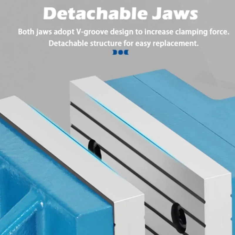 

Flat-mouth Vise Multifunctional Free-style Split Vise 6 Inches Detachable Jaws Large Opening Precision Milling Machine