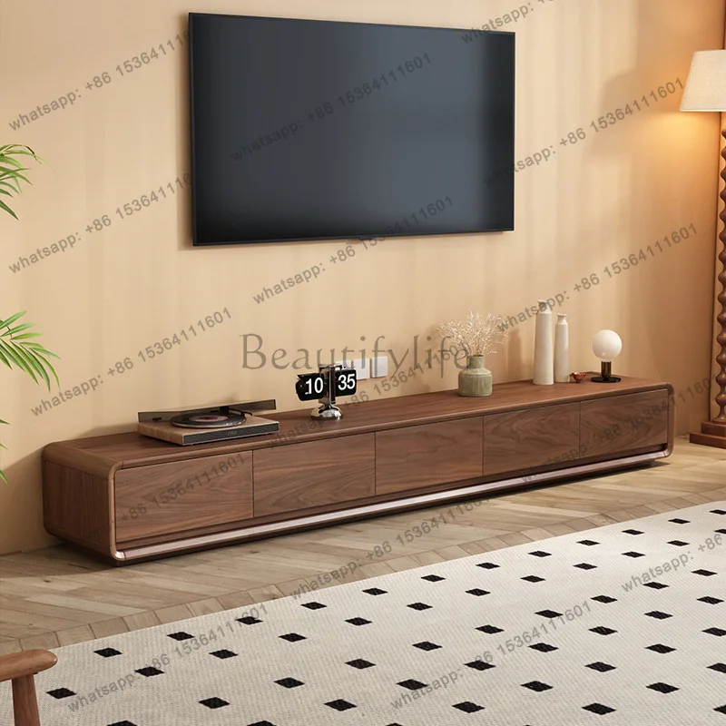 LS180Cm Tv Cabinet Brown Minimalist No Foot Floor Clearance Sale Tv Cabinet Modern Space Saving Stojaki Telewizyjne Furniture Ho
