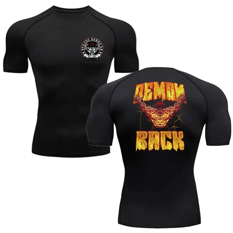 

Fitness T-shirt Men Gym Outdoor Training Rash Guard Boxing High Elasticity Breathable Quick-Dry High-Elasticity Short Sleeve Tee