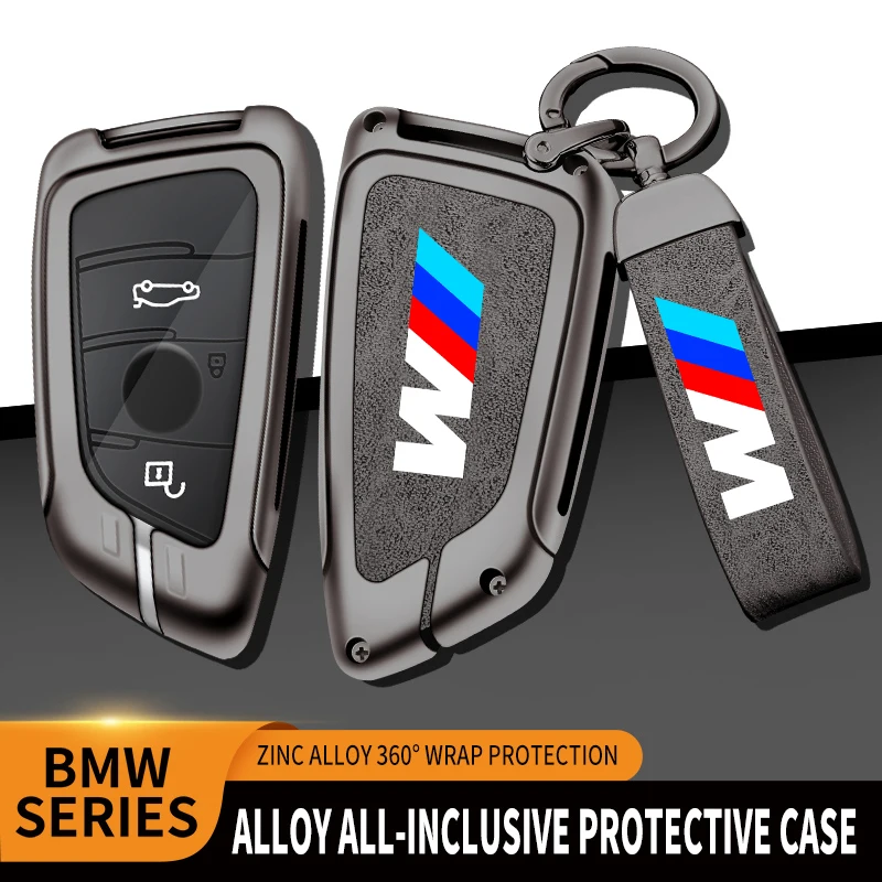 3/4 Buttons Car Remote Key Case Cover Shell Fob Holder for BMW X1 X3 X5 X6 X7 1 3 5 6 7 Series G20 G30 G11 F15 F16 G01 G02 F48